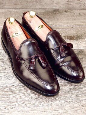 $850 Allen Edmonds GRAYSON Shell Cordovan 11 D Color #8 patina * add $15 Trees